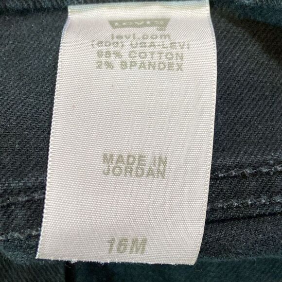 VTG,Levi's 550 Women’s Black Charcoal Relaxed Boot Cut Straight Jeans Size 16M - Picture 14 of 16